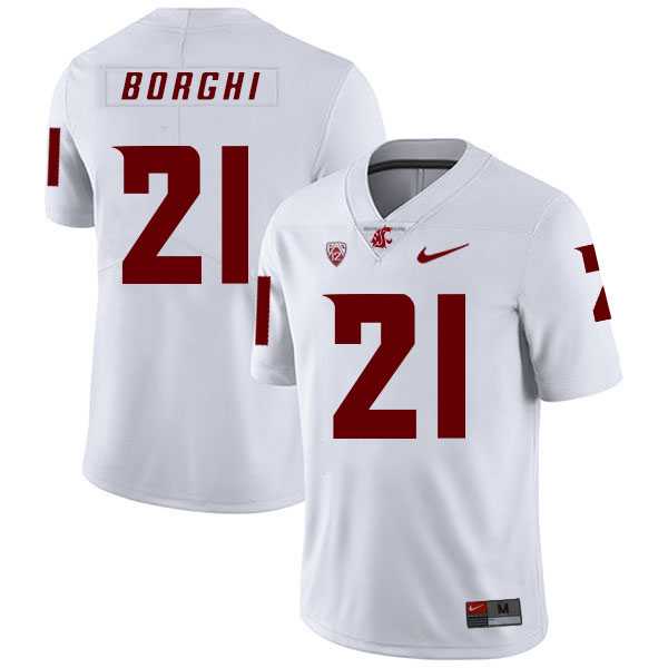 Washington State Cougars 21 Max Borghi White College Football Jersey Dzhi,We sell and wholesale Washington State Cougars 21 Max Borghi White College Football Jersey Dzhi on line form chian!